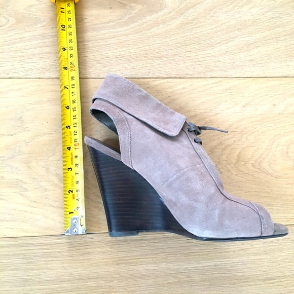 Aldo Suede Wedge open toe & heel bootie - Picture 4 of 5